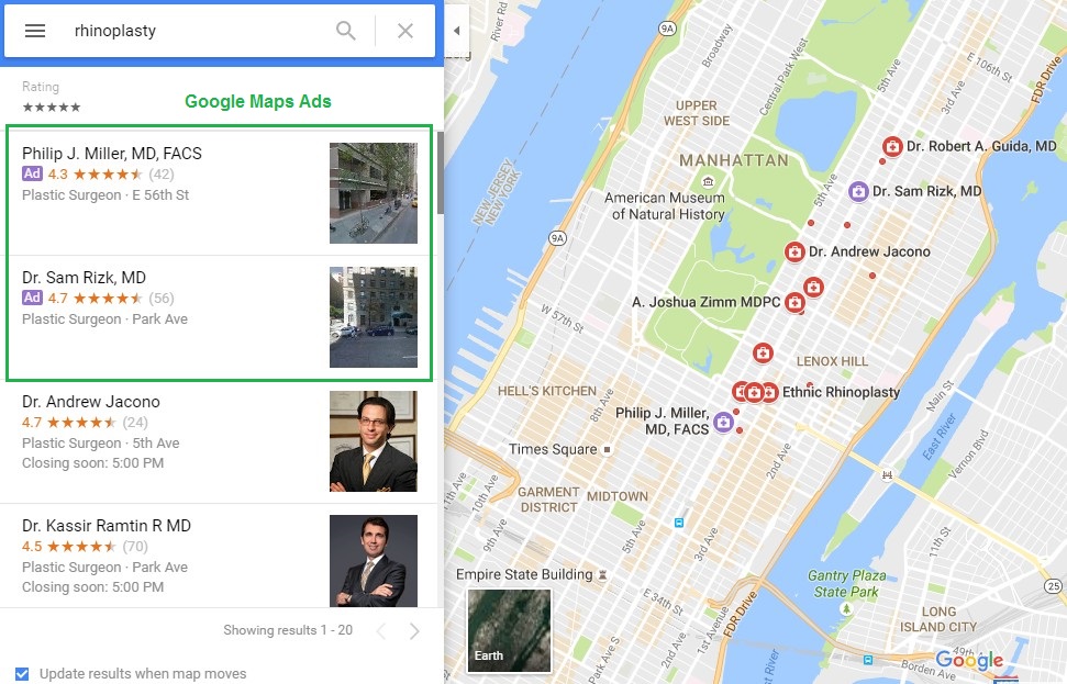 Ads to Supplement Google Maps marketing